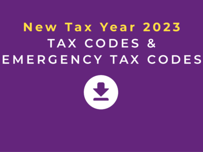 NTY 2023 - Tax Codes & Emergency Tax Codes